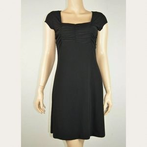 Fave M Little Black Cocktail Dress Short Cap Slv